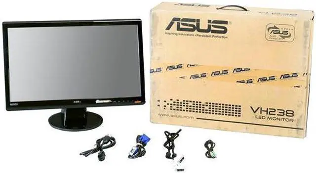 Alt view image 8 of 8 - ASUS VH238H Black 23" HDMI LED Backlight Widescreen LCD Monitor 250 cd/m2 ASCR 50,000,000:1 W/ Speakers