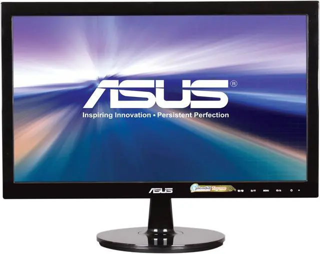 Alt view image 2 of 8 - ASUS VS Series VS197D-P Black 18.5" 5ms  LED Backlight Widescreen LCD Monitor 250 cd/m2 ASCR 50000000:1
