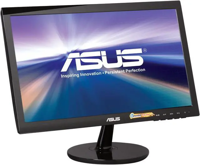 Alt view image 3 of 8 - ASUS VS Series VS197D-P Black 18.5" 5ms  LED Backlight Widescreen LCD Monitor 250 cd/m2 ASCR 50000000:1