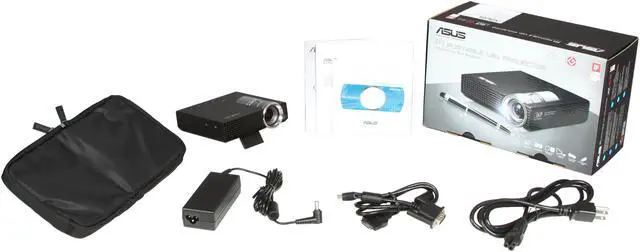 Alt view image 9 of 9 - ASUS P1 Ultra-light HD Portable 200 ANSI Lumens short throw LED projector w/ Auto Keystone Correction