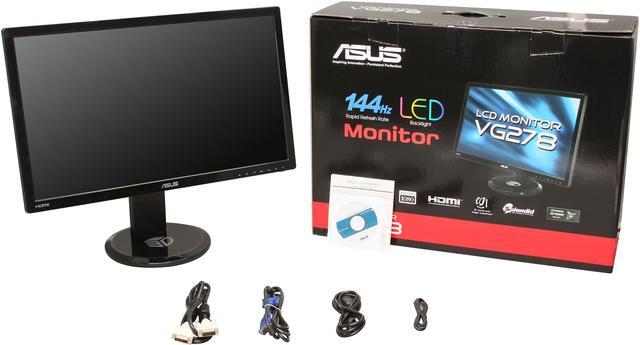 Alt view image 9 of 9 - ASUS VG278HE 27" 1920 x 1080 144 Hz HDMI , D-Sub, Dual-link DVI-D (Support NVIDIA 3D Vision) Built-in Speakers LCD Monitor
