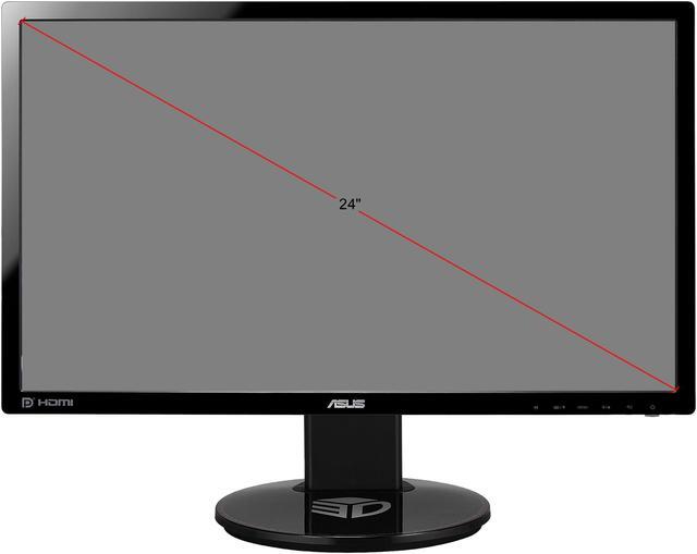 Alt view image 10 of 10 - ASUS VG248QE 24" Full HD 1920 x 1080 1ms (GTG) 144Hz DVI-D HDMI DisplayPort Built-in Speakers Asus Eye Care with Ultra Low-Blue Light & Flicker-Free Backlit LED NVIDIA 3D Gaming Monitor