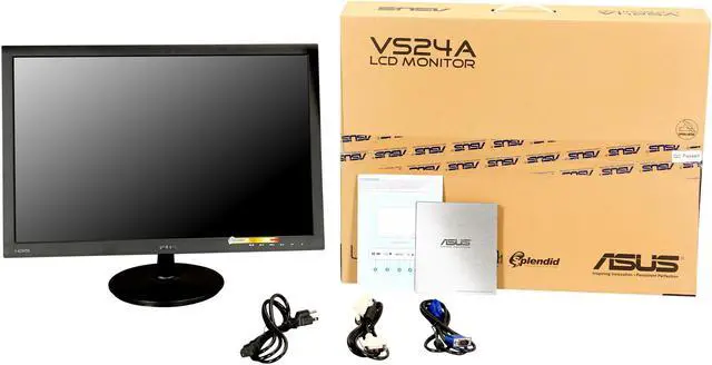 Alt view image 7 of 7 - ASUS VS24AH-P 24" (Actual size 24.1") 1920 x 1200 5ms (GTG) HDMI , D-Sub, DVI-D Asus Eye Care with Ultra Low-Blue Light & Flicker-Free Technology LED Backlit IPS Monitor