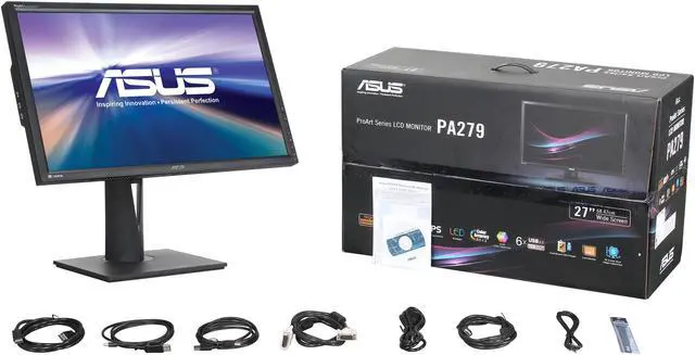 Alt view image 9 of 9 - Asus Professional PA279Q Black 27” WQHD 2560X1440 (2K) AH-IPS LED Backlight LCD Monitor, Ergonomically-designed Tilt, Swivel, Pivot, Height Adjustable, Built-in Speakers, USB 3.0