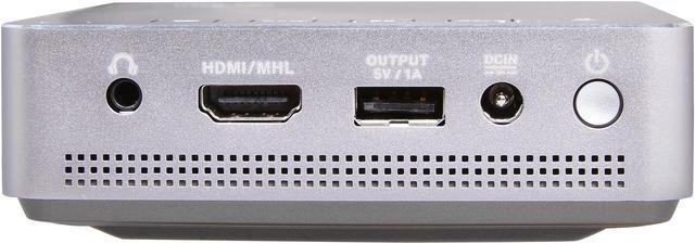 Alt view image 7 of 12 - Asus S1 Silver Portable LED Projector, 854 x 480, 1000:1, 200 ANSI Lumens, HDMI&MHL&USB, Built-in Speaker