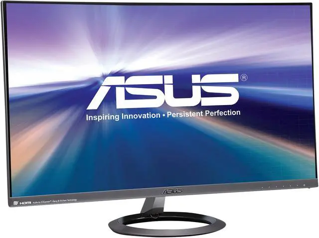 Alt view image 4 of 7 - ASUS Designo 27" 1440P Monitor (MX27AQ) - QHD (2560 x 1440), IPS, Eye Care, Frameless, DisplayPort, HDMI, Space Gray + Black