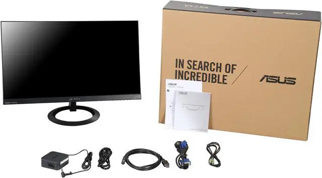 Alt view image 7 of 7 - ASUS VX24AH Black 23.8" 5ms (GTG) 2560 x 1440 (2K) IPS Frameless LCD/LED Monitor, 300 cd/m2 DCR 10,000,000:1, Dual Built-in Speakers, HDMI/MHL D-Sub