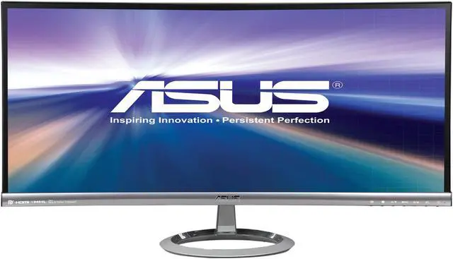 Alt view image 2 of 8 - Asus Designo MX299Q 2K Resolution 2560x1080 QHD 60HZ HDMI DVI-D DisplayPort Built-in Speakers Asus Eye-Care Technology Frameless Deisgn Ultra-Wide Backlit LED LCD Monitor