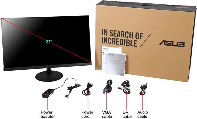 Alt view image 8 of 8 - ASUS VC279H Slim Bezel Black 27" HDMI 1920 x 1080 IPS Widescreen LED Backlight LCD Monitors, ASUS Eye Care with Ultra Low-Blue Light and Flicker Free Technology Built in Speakers