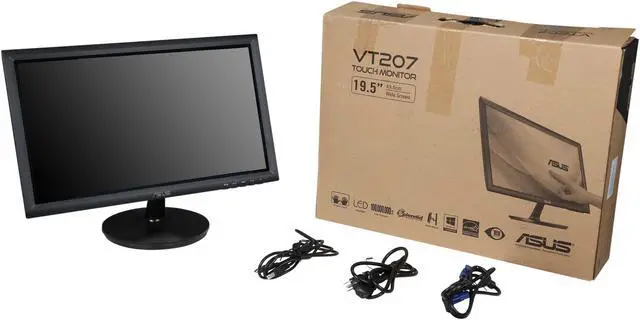 Alt view image 7 of 7 - ASUS VT207N Black 19.5" 10-Point Multi-touch Monitor 250 cd/m2 100000000:1