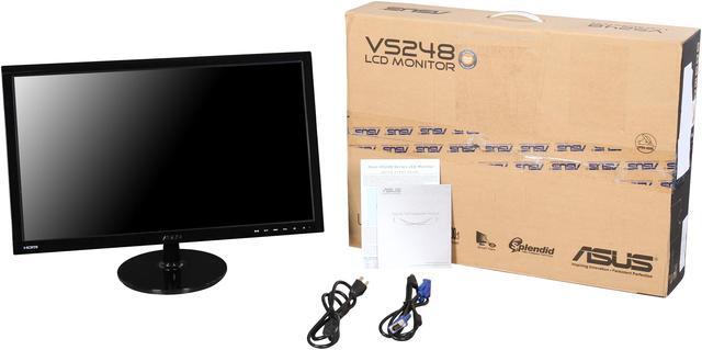Alt view image 7 of 7 - ASUS VS248H-P Black 24" HDMI Widescreen LED Backlight LCD Monitor 250 cd/m2 ASCR 50,000,000:1