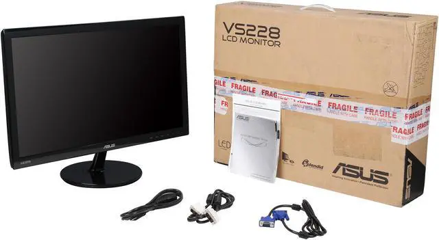 Alt view image 7 of 7 - ASUS VS Series VS228H-P Black 21.5" 5ms HDMI Widescreen LED Backlight LCD Monitor 250 cd/m2 50000000:1 (ASCR)