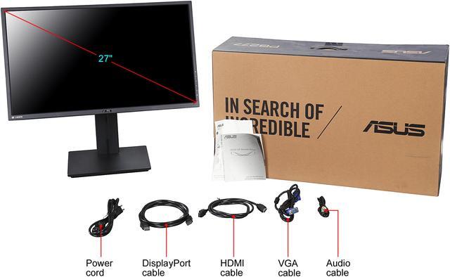 Alt view image 11 of 10 - ASUS 27" 1440P Eye Care Monitor (PB277Q) - QHD (2560 x 1440), 75Hz, 1ms, HDMI, DVI, VGA