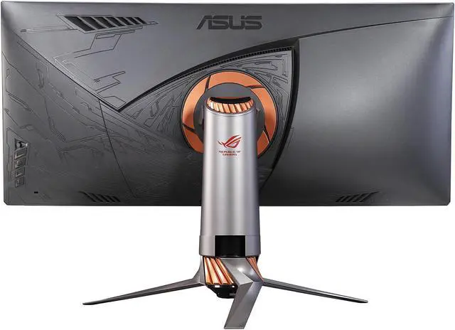 Alt view image 5 of 10 - Asus ROG Swift PG348Q 34" Ultra-Wide 3440 x 1440 2K Resolution Overclockable 100Hz HDMI DisplayPort G-SYNC Backlit LED IPS LCD Curved Gaming Monitor