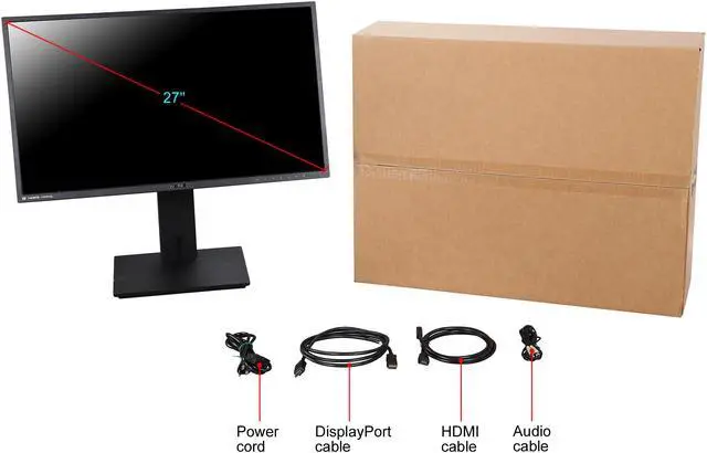 Alt view image 10 of 10 - ASUS 27" 60 Hz IPS QFHD LCD Monitor IPS 5ms (GTG) 1 x DisplayPort 1.2 
1 x Mini DisplayPort (mDP) 1.2
4 x HDMI/MHL
3.5mm Earphone-out 
3.5mm Audio-in PB279Q-12