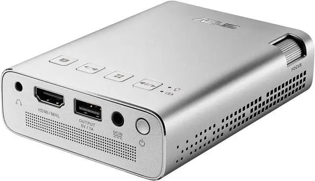 Alt view image 4 of 8 - ASUS Zenbeam E1 854 x 480 0.2" DLP Pocket LED Projector, 150 Lumens, Built-in 6000mAh Battery, Up to 5-hour Projection, Power Bank 3500:1