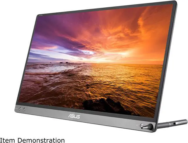 Alt view image 4 of 7 - ASUS MB16AC Dark Gray 15.6" LED Backlight IPS Portable Monitor 220 cd/m2 800:1