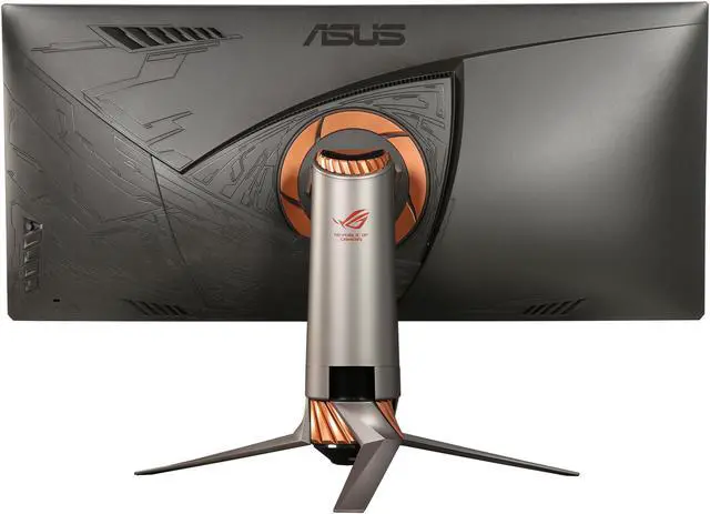 Alt view image 5 of 10 - ASUS ROG Swift PG348Q 34" QHD 3440 x 1440 2K Resolution Overclockable 100Hz HDMI DisplayPort NIVIDA G-SYNC Built-in Speakers  Ultra-Wide Backlit LED Curved IPS Gaming Monitor