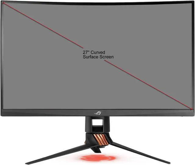 Alt view image 5 of 5 - ASUS ROG Swift PG27VQ 27" WQHD 2560 x 1440 1ms 165Hz HDMI, DisplayPort G-SYNC Aura Sync Curved Gaming Monitor with Eye Care