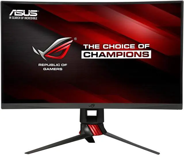 Alt view image 3 of 9 - ASUS ROG Strix XG27VQ 27" Full HD 1920x1080 1ms 144Hz HDMI DisplayPort Dual-Link DVI-D FreeSync Technology Flicker Free RGB Lightning Backlit LED Curved Gaming Monitor