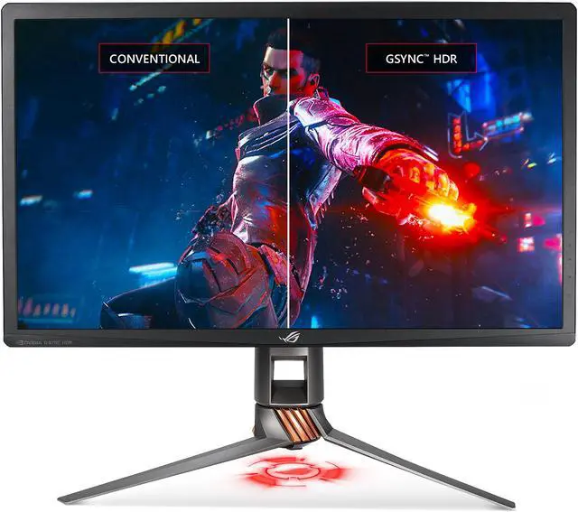 Alt view image 4 of 7 - ASUS ROG Swift PG27UQ 27" 4K UHD 144Hz DP HDMI G-SYNC HDR Aura Sync Gaming Monitor with Eye Care
