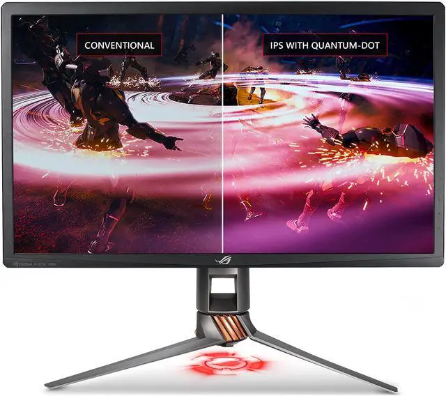 Alt view image 5 of 7 - ASUS ROG Swift PG27UQ 27" 4K UHD 144Hz DP HDMI G-SYNC HDR Aura Sync Gaming Monitor with Eye Care