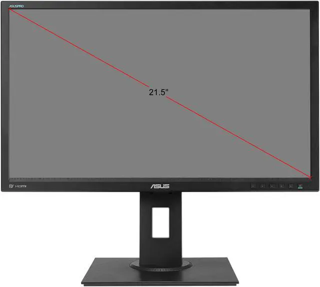 Alt view image 6 of 6 - ASUSPRO C622AQH 21.5" Full HD 1080p IPS Ergonomic Back-lit LED Monitor with DP HDMI VGA and DVI