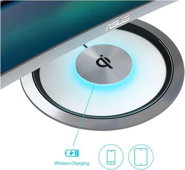 Alt view image 3 of 6 - ASUS Designo Curve MX38VC 37.5" Monitor UWQHD IPS Eye Care with Qi Charging, DP, HDMI, Adaptive-Sync