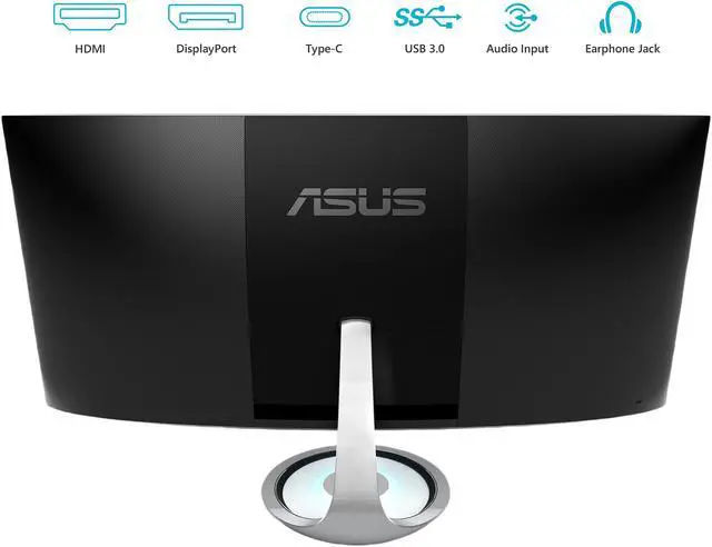 Alt view image 5 of 6 - ASUS Designo Curve MX38VC 37.5" Monitor UWQHD IPS Eye Care with Qi Charging, DP, HDMI, Adaptive-Sync