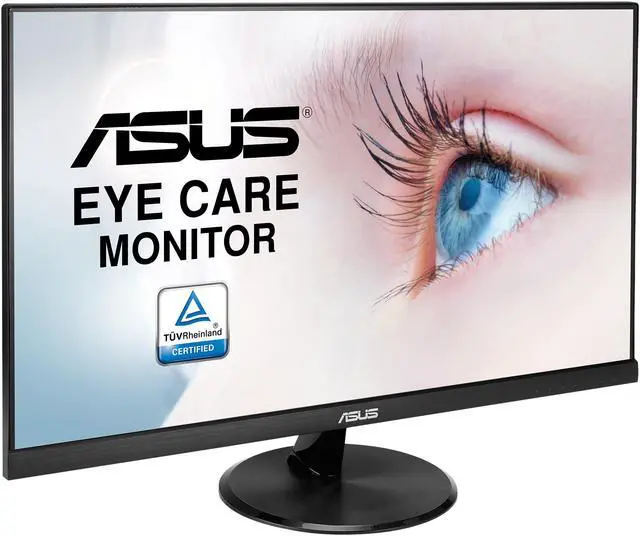 Alt view image 3 of 7 - ASUS VP249HE 24" (Actual size 23.8") Full HD 1920 x 1080 Up to 75Hz HDMI VGA Asus Eye Care with Ultra Low Blue-Light Filter & Flicker-Free Frameless LED Backlit IPS Monitor