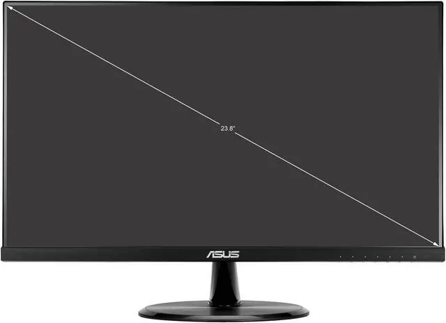 Alt view image 2 of 7 - ASUS VP249HE 24" (Actual size 23.8") Full HD 1920 x 1080 Up to 75Hz HDMI VGA Asus Eye Care with Ultra Low Blue-Light Filter & Flicker-Free Frameless LED Backlit IPS Monitor