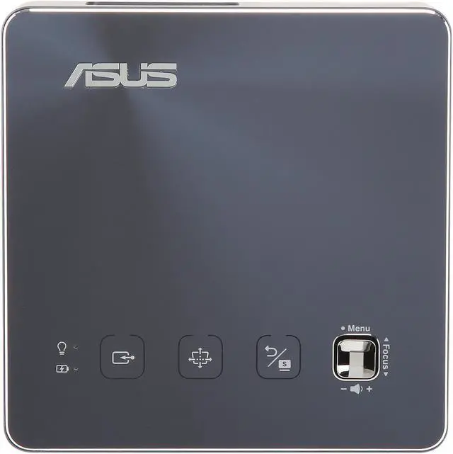 Alt view image 7 of 8 - ASUS ZenBeam S2 Portable LED Projector, 500 Lumens, 720P, USB-C, Built-in 6000mAh Battery, Up to 3.5-hour Projection, Power Bank, Short Throw, Horizontal & Vertical Keystone Adjustment, Auto Focus, HDMI