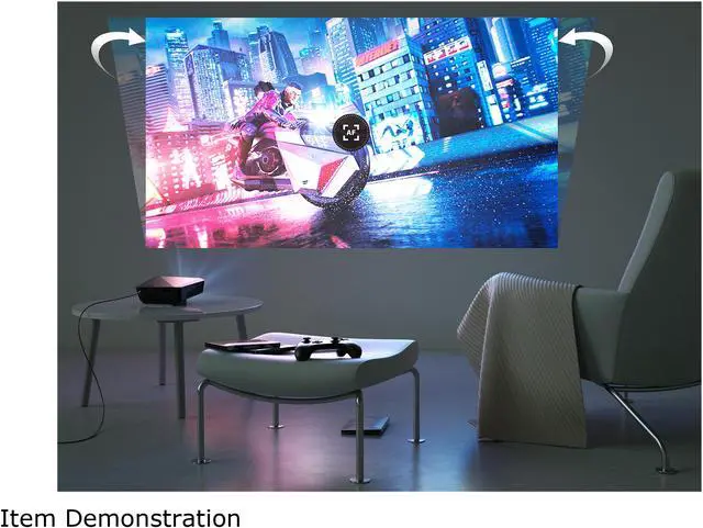 Alt view image 5 of 5 - ASUS F1 LED Projector, FULL HD (1920 x 1080), 1200 Lumens, Short Throw, Horizontal & Vertical Keystone Adjustment , Auto Focus, 2.1 Channel Audio, Audio by Harman Kardon, Wireless Projection, HDMI