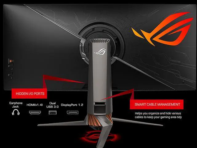 Alt view image 3 of 5 - ASUS ROG Swift PG349Q Ultra-wide Curved Gaming Monitor - 34" 21:9 Ultra-wide QHD (3440 x 1440), Overclockable 120Hz , G-SYNC