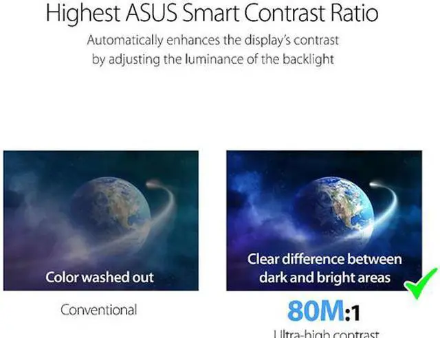 Alt view image 4 of 9 - ASUS VA229HR 22" (Actual size 21.5") Full HD 1920 x 1080 75Hz VGA HDMI Asus Eye Care with Ultra Low-Blue Light & Flicker-Free Technology Built-in Speakers WideScreen LED Backlit IPS Monitor