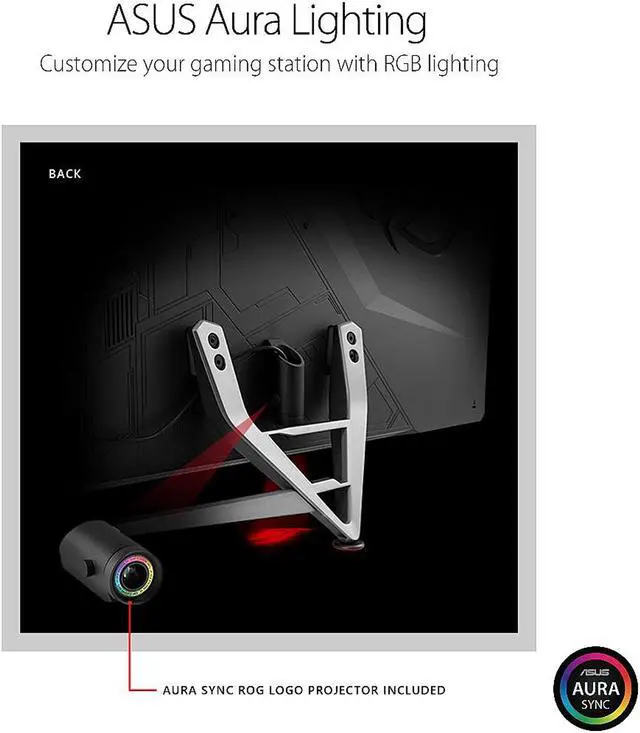 Alt view image 8 of 9 - ASUS ROG Strix XG438Q 43" 3840 x 2160 4K Resolution 120Hz 3xHDMI DisplayPort FreeSync Flicker Free HDR 600 Remote Control Built-in Speakers Backlit LED Gaming Monitor