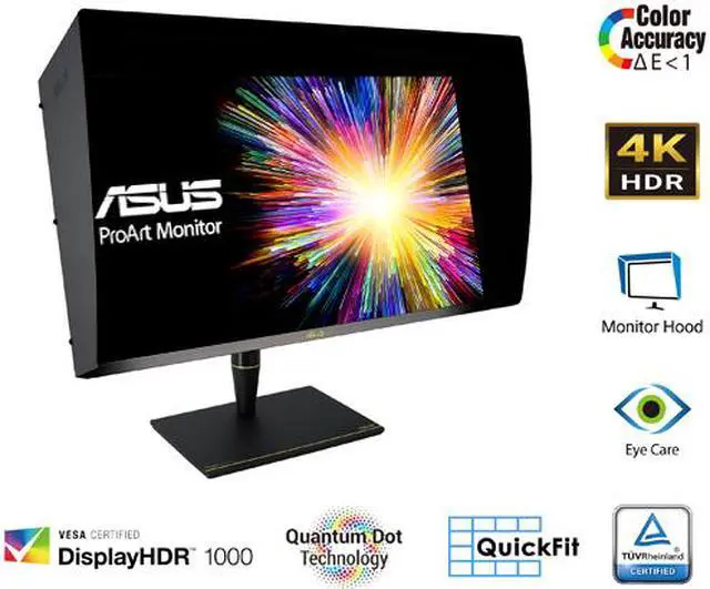 Alt view image 2 of 8 - ASUS ProArt PA32UCX 32" 3840 x 2160 4K Resolution 2x Thunderbolt 3 USB-C 3x HDMI DisplayPort HDR Support FlickerFree Built-in Speakers ProArt Preset Modes Frameless Mini LED Professional IPS Monitor