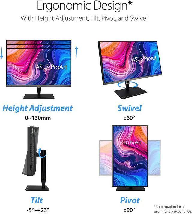 Alt view image 7 of 8 - ASUS ProArt PA32UCX 32" 3840 x 2160 4K Resolution 2x Thunderbolt 3 USB-C 3x HDMI DisplayPort HDR Support FlickerFree Built-in Speakers ProArt Preset Modes Frameless Mini LED Professional IPS Monitor