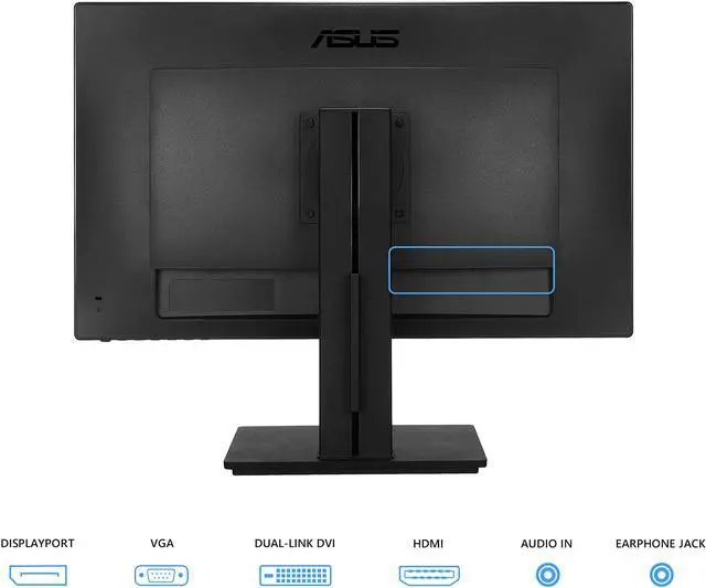 Alt view image 5 of 8 - ASUS 27" 1440P Professional Monitor (PB278QV) - QHD (2560 X 1440) 75Hz, Adaptive-Sync, Eye Care, DisplayPort, HDMI, Dual-Link DVI, VGA, Black