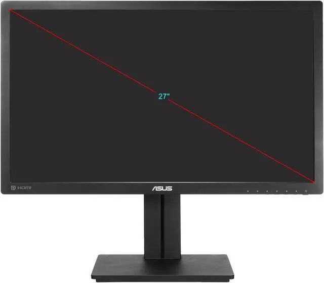 Alt view image 8 of 8 - ASUS 27" 1440P Professional Monitor (PB278QV) - QHD (2560 X 1440) 75Hz, Adaptive-Sync, Eye Care, DisplayPort, HDMI, Dual-Link DVI, VGA, Black
