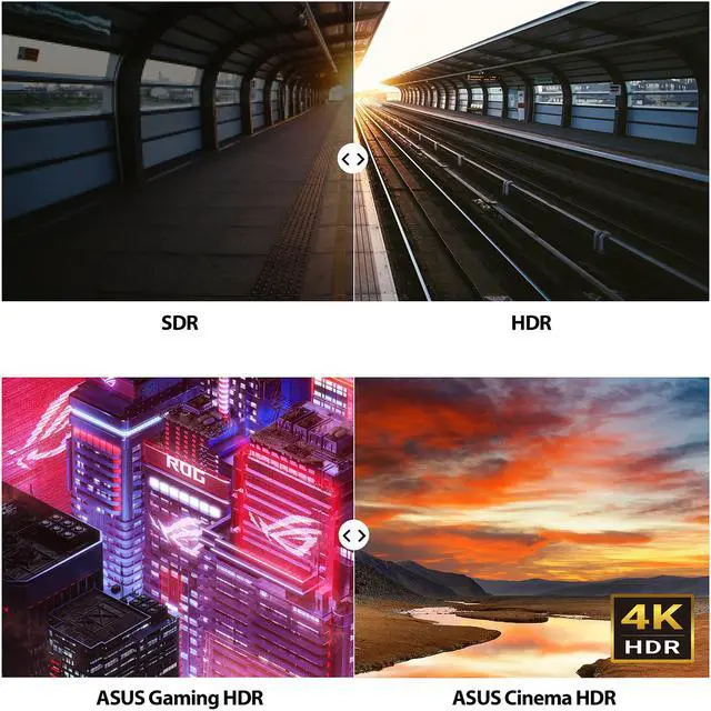 Alt view image 5 of 9 - ASUS VA32UQ 32" (Actual size 31.5") Eye Care Monitor, 3840 x 2160 4K UHD, HDR-10, 95% DCI-P3, Adaptive-Sync/FreeSync, Shadow Boost, Flicker Free, Blue Light Filter