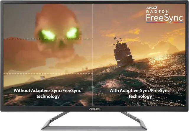 Alt view image 6 of 9 - ASUS VA32UQ 32" (Actual size 31.5") Eye Care Monitor, 3840 x 2160 4K UHD, HDR-10, 95% DCI-P3, Adaptive-Sync/FreeSync, Shadow Boost, Flicker Free, Blue Light Filter