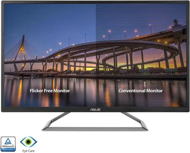 Alt view image 7 of 9 - ASUS VA32UQ 32" (Actual size 31.5") Eye Care Monitor, 3840 x 2160 4K UHD, HDR-10, 95% DCI-P3, Adaptive-Sync/FreeSync, Shadow Boost, Flicker Free, Blue Light Filter