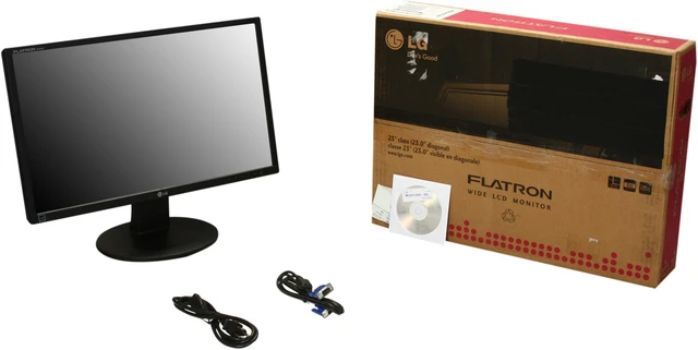 Alt view image 8 of 8 - Famous Brand 23" LCD Monitor 5 ms D-Sub, DVI-D W2346T-BF