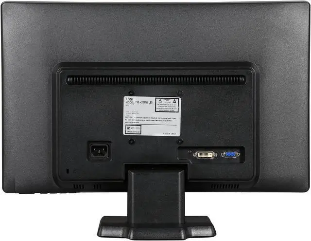 Alt view image 5 of 7 - HP Debranded TS-20MW Black 20" 5ms Widescreen LED Backlight LCD Monitor