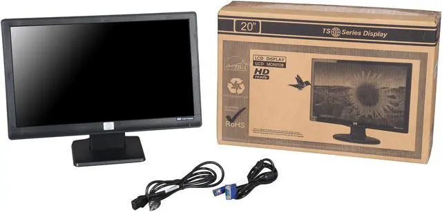 Alt view image 7 of 7 - HP Debranded TS-20MW Black 20" 5ms Widescreen LED Backlight LCD Monitor