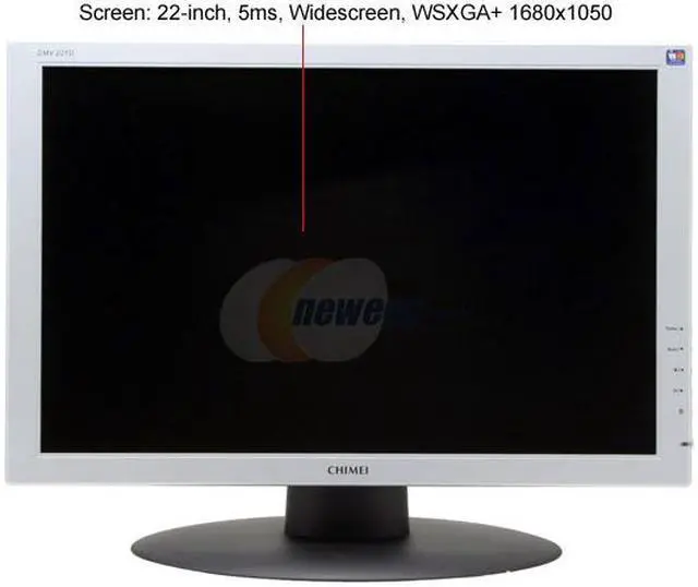 Alt view image 2 of 9 - CHIMEI 22" TFT LCD WSXGA+ LCD Monitor 5 ms D-Sub, DVI-D CMV 221D-NSC