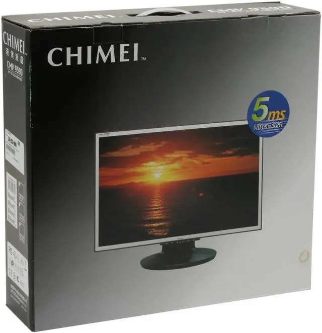 Alt view image 11 of 11 - CHIMEI 19" Active Matrix, TFT LCD WXGA LCD Monitor D-Sub x2+DVI 5 ms D-Sub, DVI CMV 939D