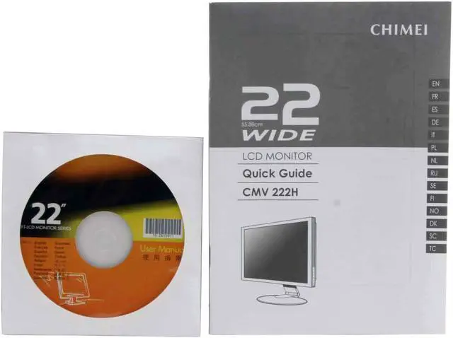 Alt view image 13 of 14 - CHIMEI CMV-222H Glossy Black 22" LCD Monitor w/HDMI+HDPC, Component+Composite+SVideo, Speakers, 6 in 1 Card Reader, Tilt/Swivel/Height-Adjustable stand