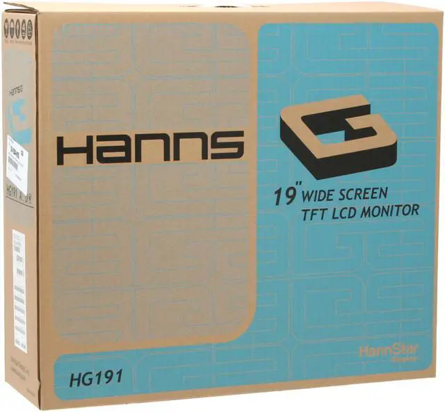 Alt view image 10 of 10 - Hanns-G 19" Active Matrix, TFT LCD WXGA+ LCD Monitor 2 ms D-Sub, DVI-D HG-191RPB